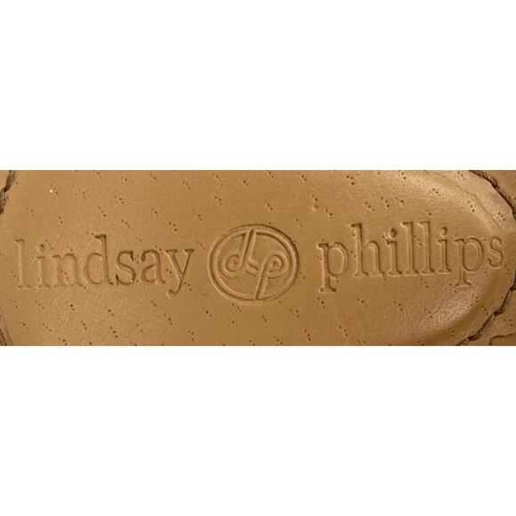 Lindsay Phillips Tan Switch Flops Interchangeable Tassels Flowers Sandals 9 - Picture 13 of 14